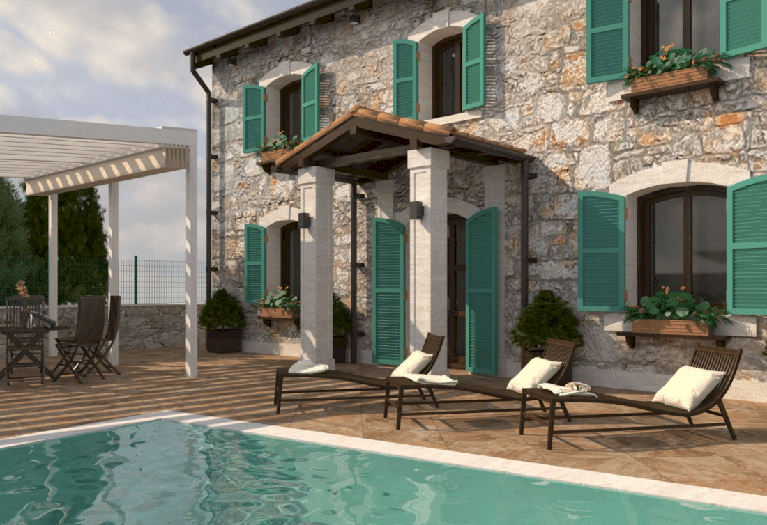 STONE HOUSE WITH POOL AND SEA VIEW – OPATIJA RIVIERA