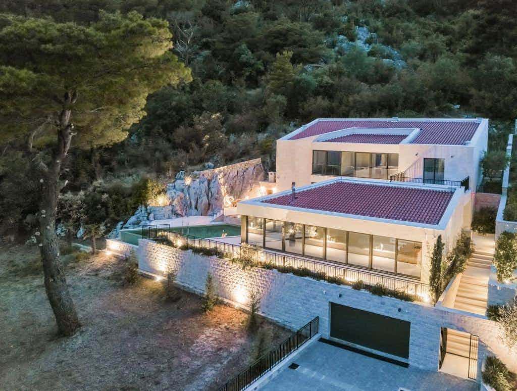 An exceptional Mediterranean villa, with panoramic view across Kotor Bay